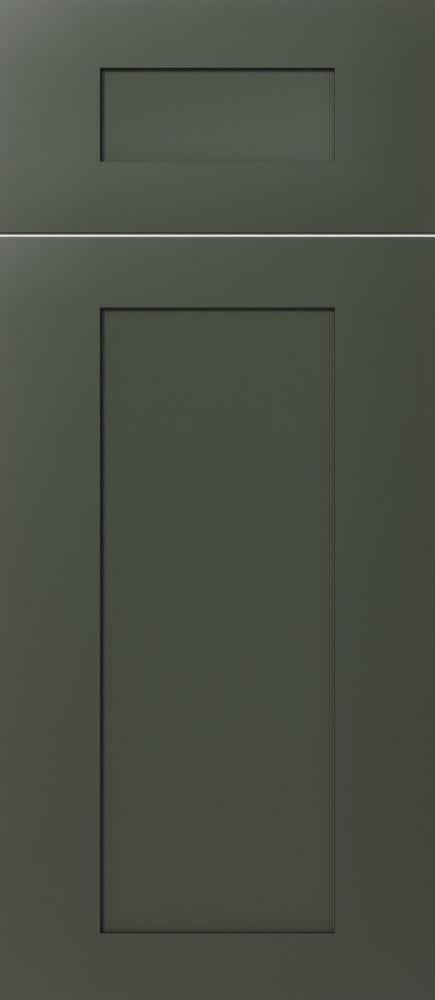 Two empty rectangular panels separated by a white horizontal line on a dark gray background