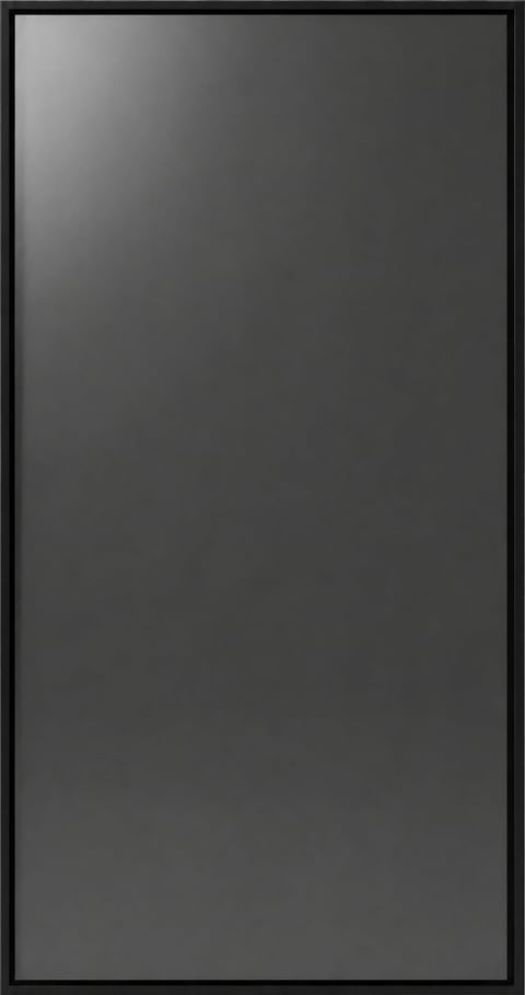 Empty dark gray rectangular frame with black border on white background